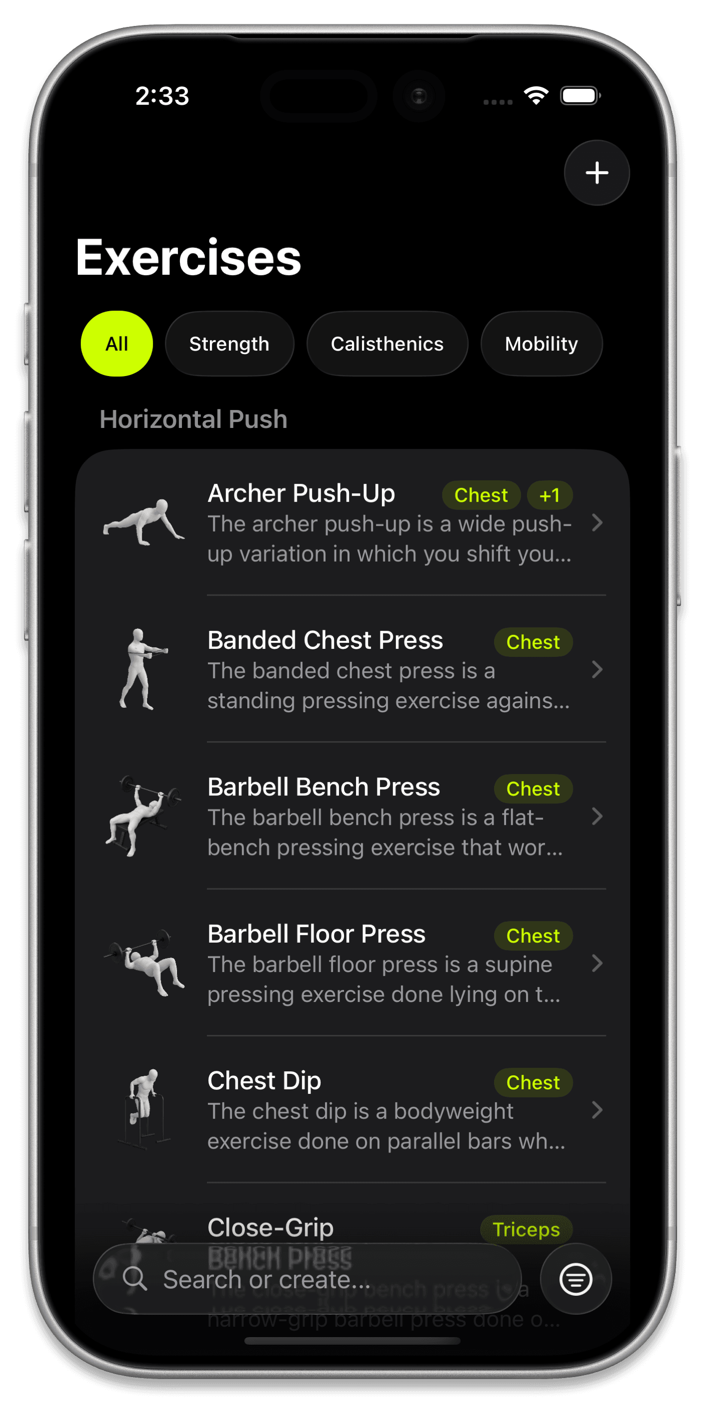 Exercise Catalogue