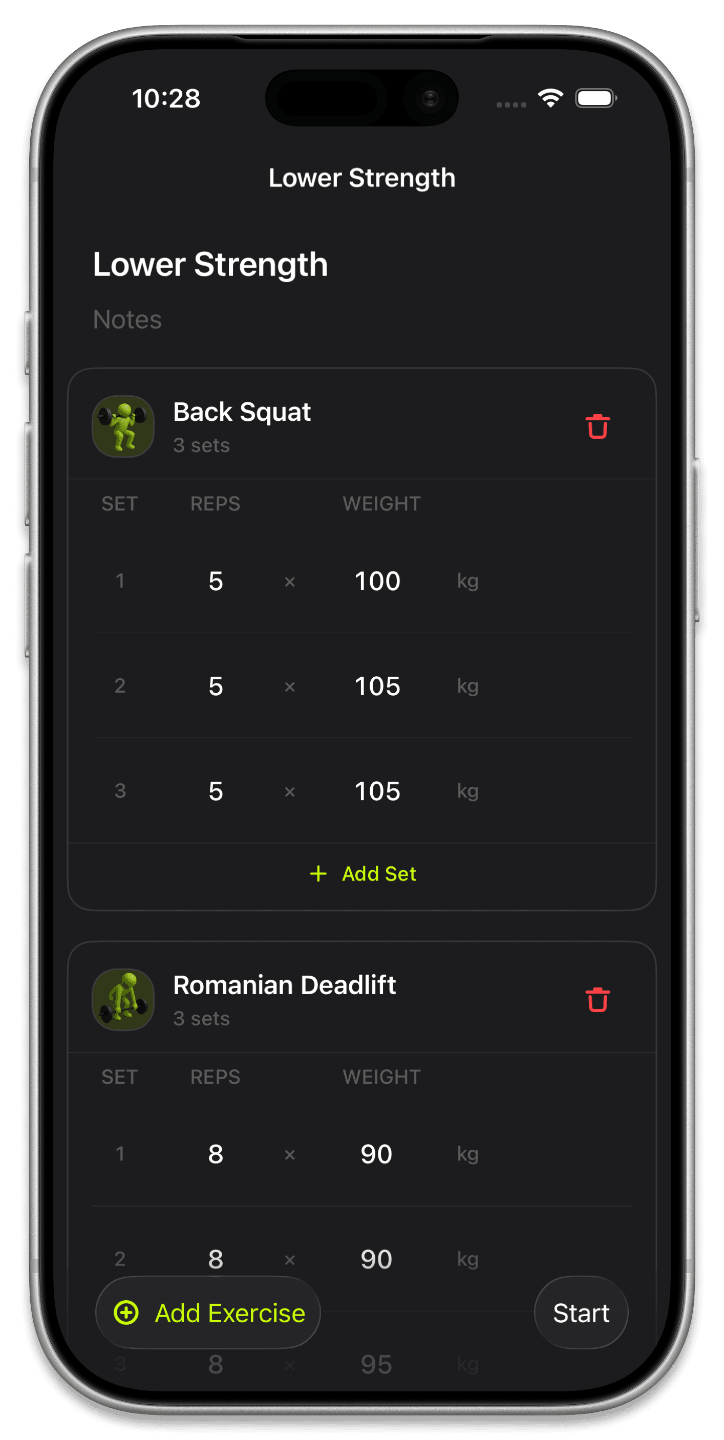 Lower Strength Routine